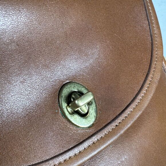 Vintage Coach 9983 Regina Leather Satchel Bag Purse Crossbody Brown W/ Strap - Picture 3 of 16